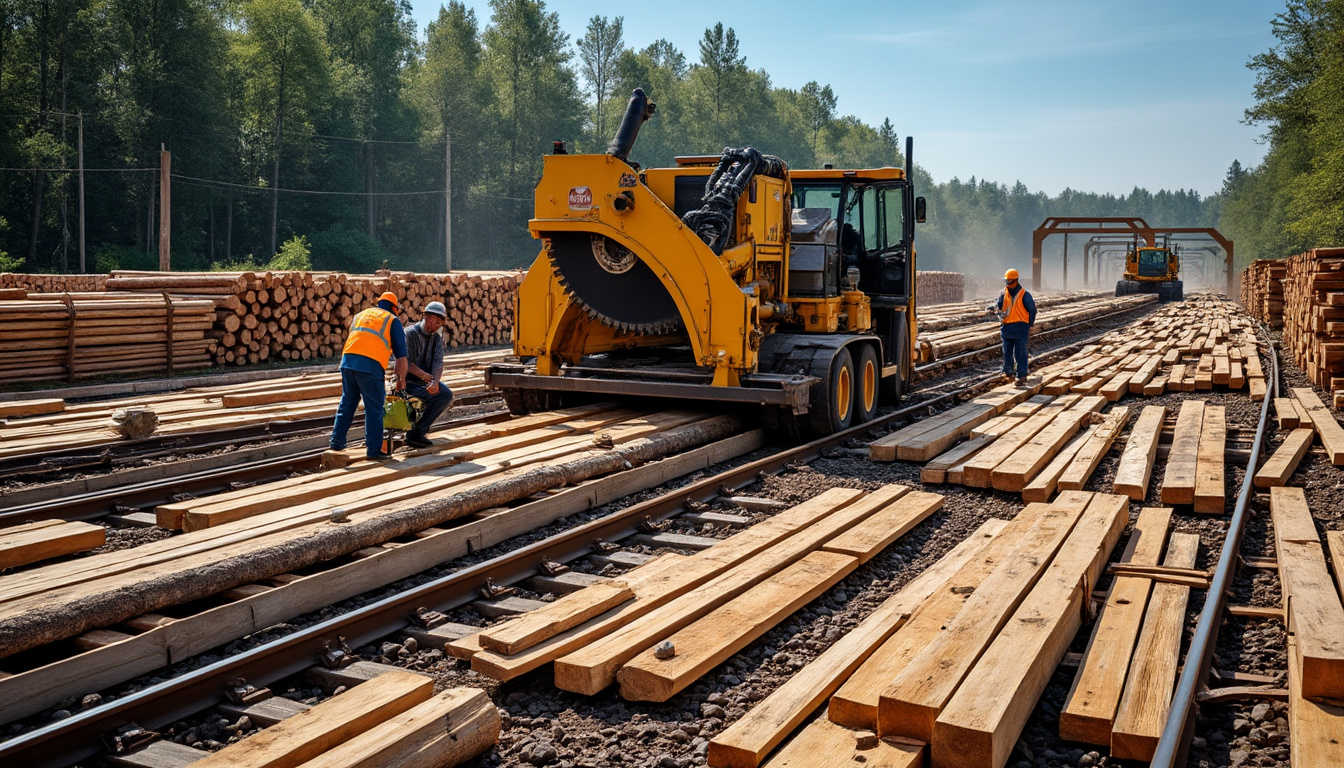 découvrez comment sont fabriquées les traverses de chemin de fer en scierie : processus de production, choix du bois, traitements et usages principaux dans les infrastructures ferroviaires.