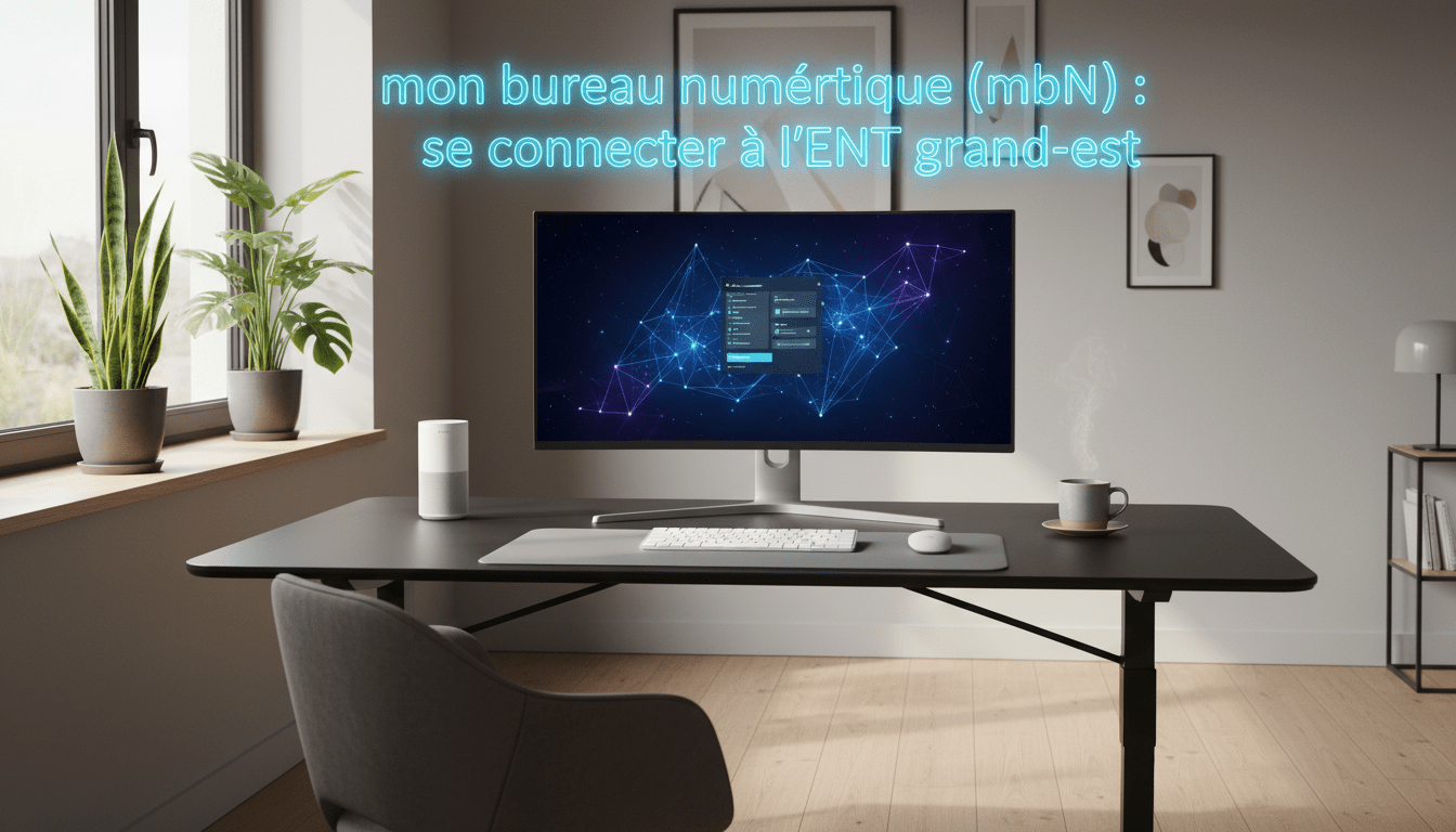 accédez facilement à mon bureau numérique (mbn) pour vous connecter à l'ent grand-est et profiter de tous les services numériques dédiés aux étudiants et enseignants.