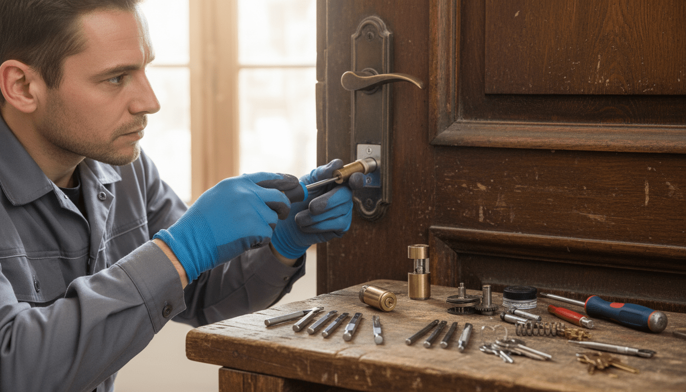 découvrez nos tarifs pour le changement de serrure, les interventions rapides de serruriers professionnels, et le matériel de qualité pour sécuriser votre domicile.