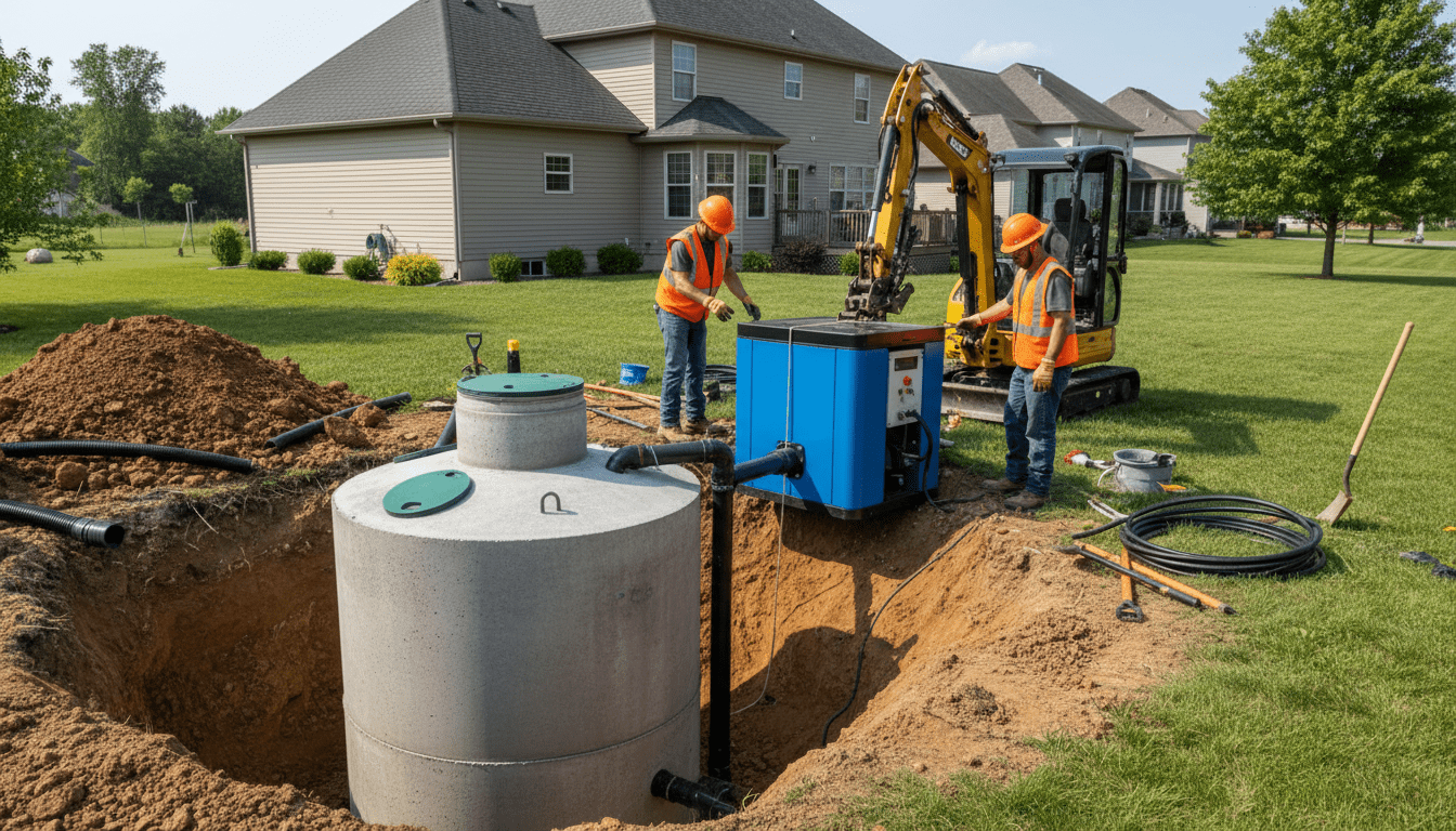 découvrez nos services d'installation de fosse septique et micro-station avec un prix tout compris, sans surprise. professionnels qualifiés, devis clair et travaux garantis.