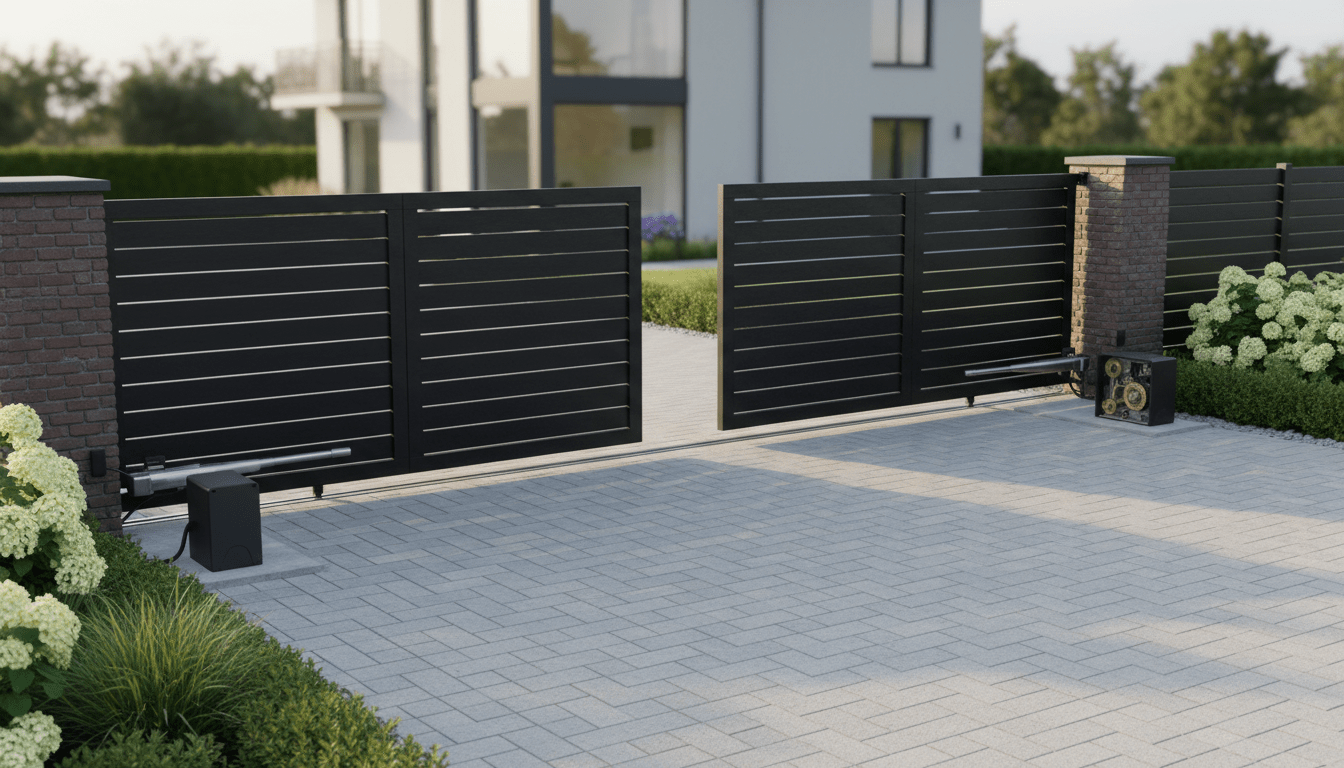 découvrez nos motorisations pour portails battants et coulissants : prix compétitifs, kits complets faciles à installer pour sécuriser et automatiser votre portail.