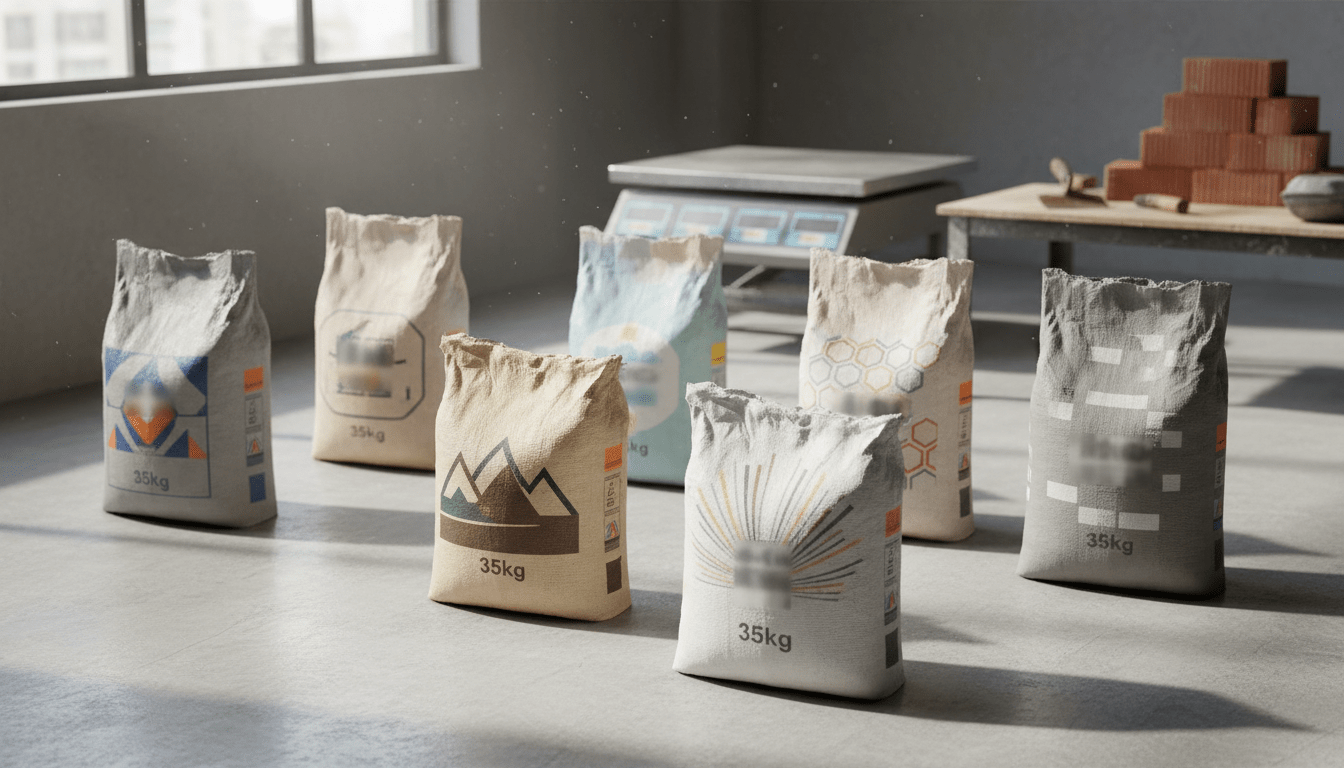 découvrez notre comparatif des prix pour un sac de ciment de 35kg et trouvez la meilleure offre pour vos travaux de construction.
