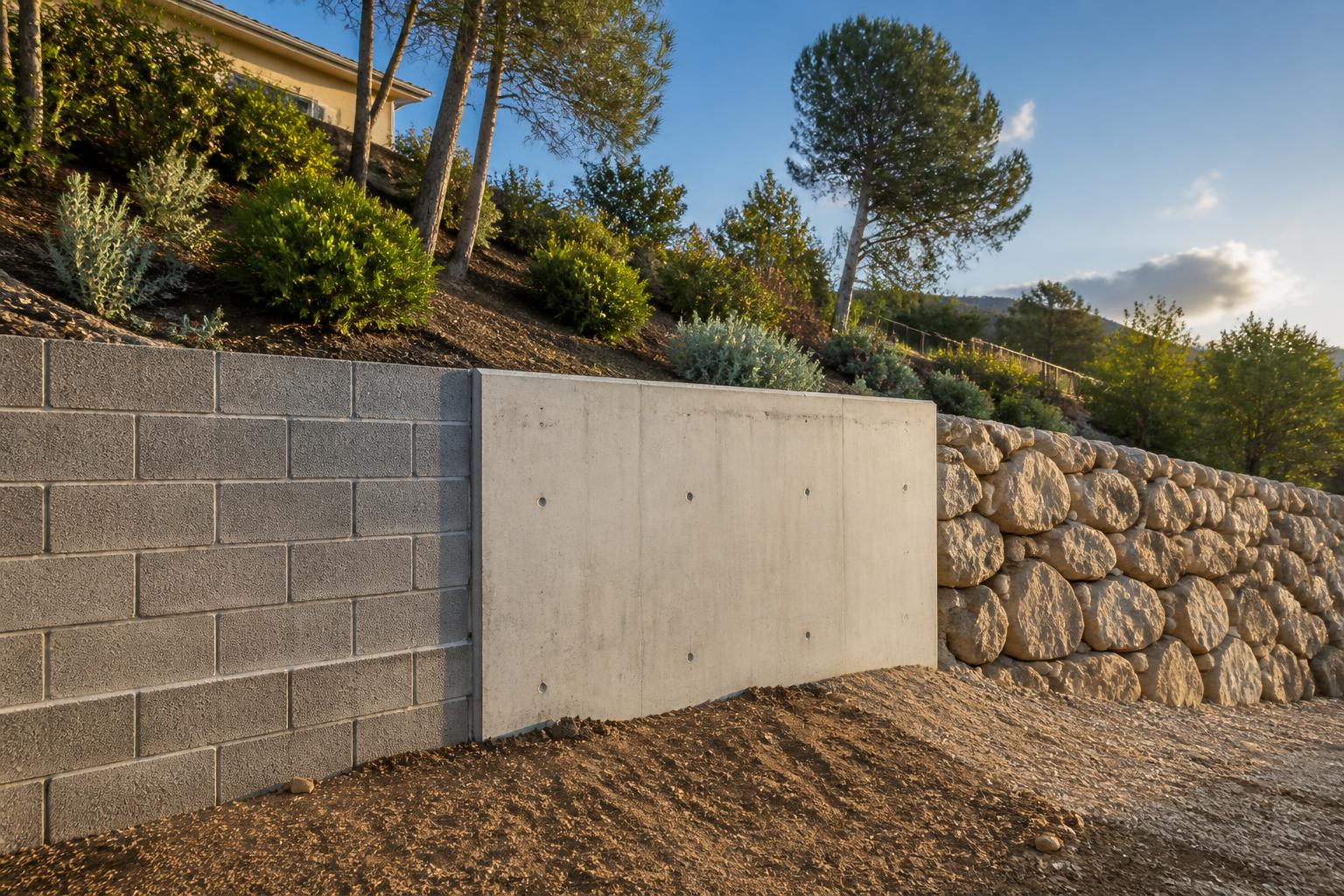 découvrez les prix des murs de soutènement en parpaing, béton et enrochement pour choisir la meilleure solution adaptée à votre terrain et budget.
