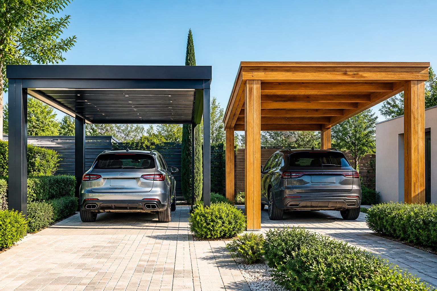 découvrez nos conseils pour choisir entre un carport en aluminium ou en bois, avec des informations détaillées sur les prix et l'installation pour protéger efficacement votre véhicule.