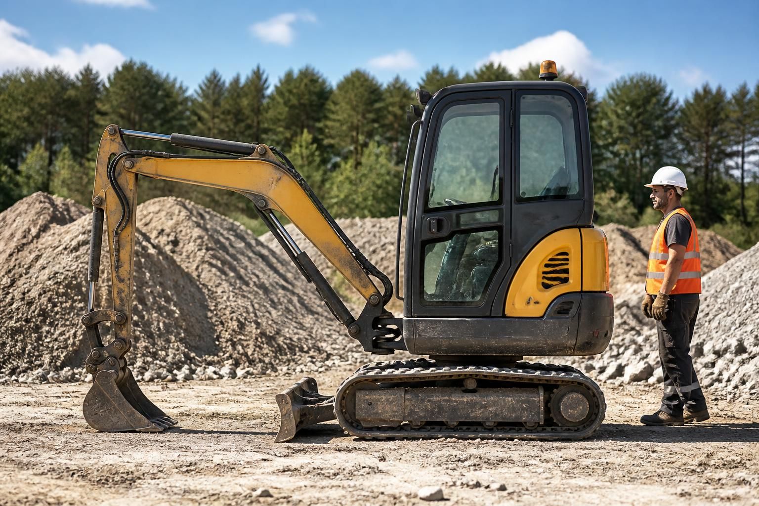 découvrez nos offres de location de mini-pelles avec ou sans chauffeur, tarifs journée compétitifs et flexibles pour tous vos travaux de chantier.