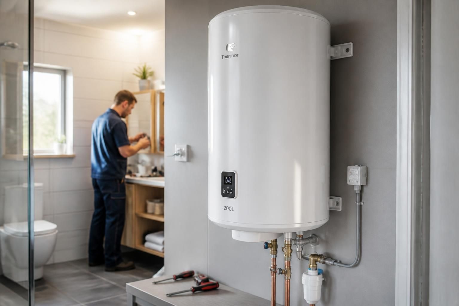 découvrez les prix pour la pose d'un chauffe-eau électrique de 200 litres. obtenez un devis précis pour l'installation de votre chauffe-eau et bénéficiez de conseils d'experts.