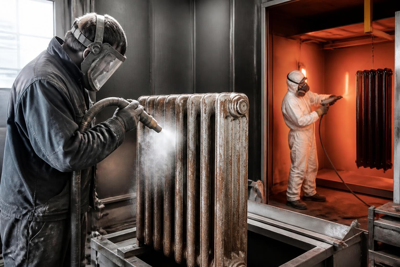 découvrez le prix pour la peinture de radiateur en fonte, incluant le sablage et le thermolaquage, pour une finition durable et esthétique.